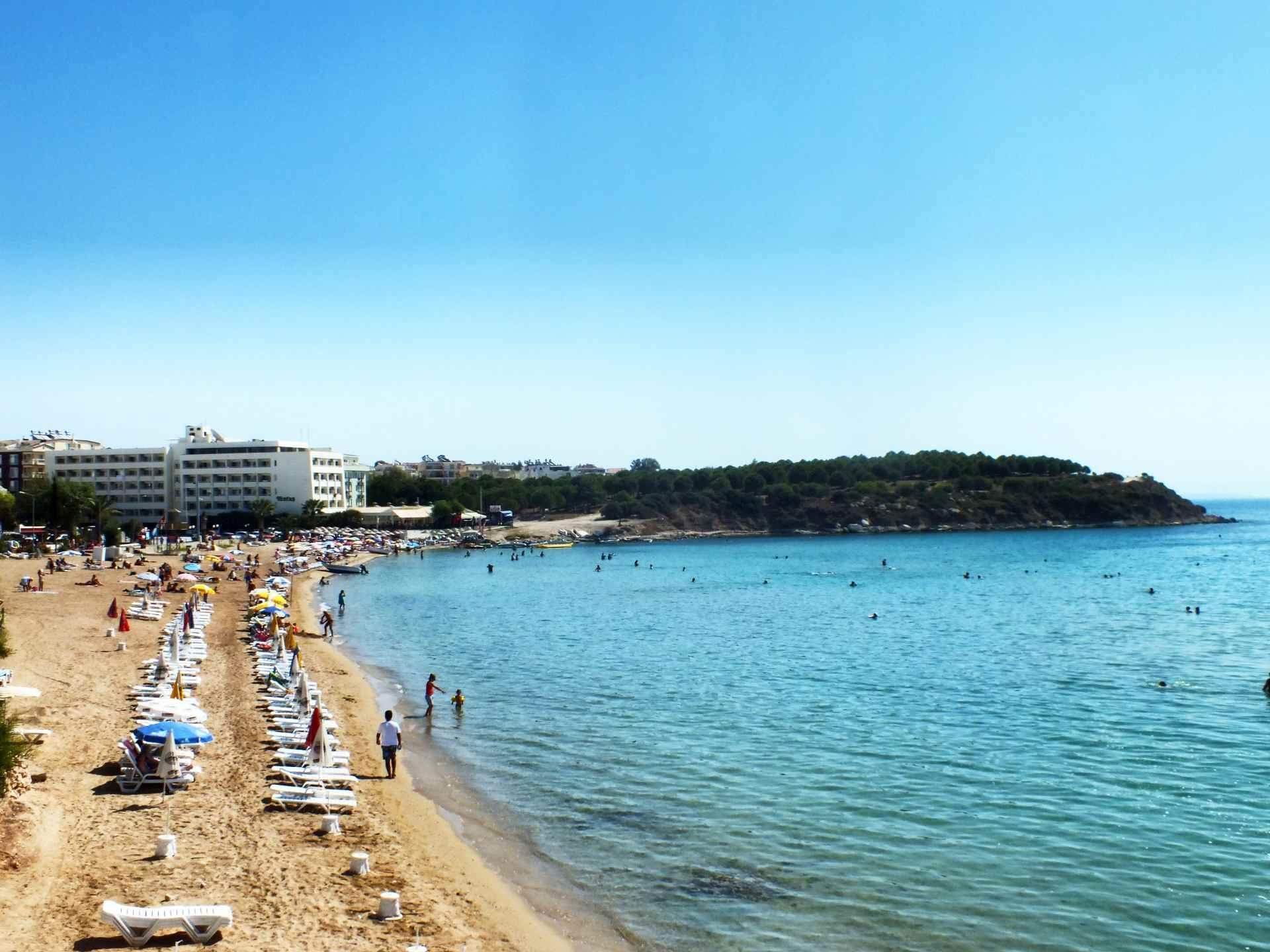 Tuntas Beach Hotel Altinkum Дидим Экстерьер фото